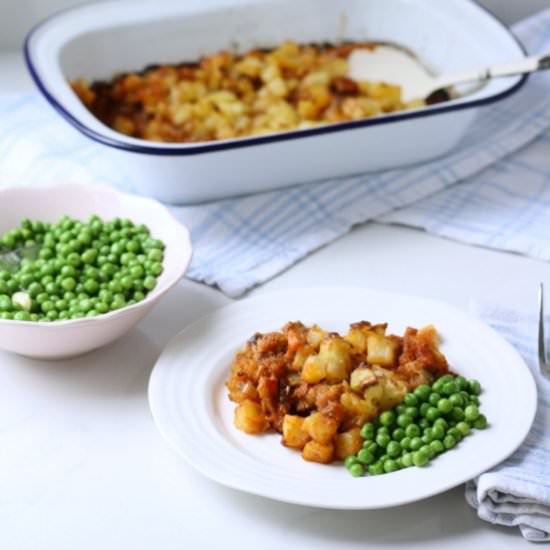 Sausage & Leek Bake with Vegetables