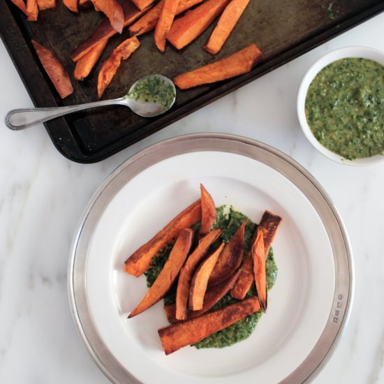 Roasted Yam (Sweet Potato) Fries