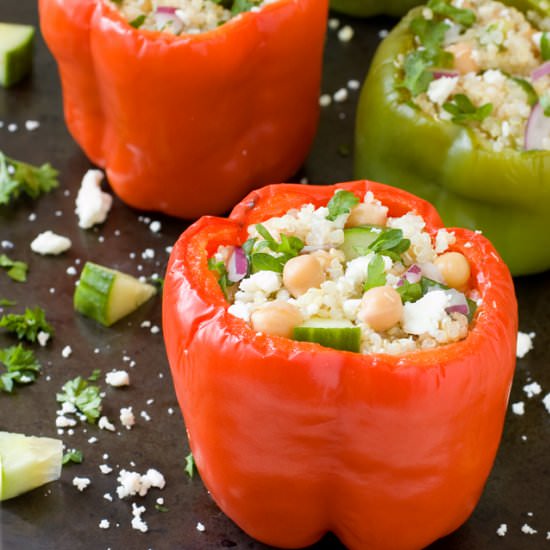 Greek Quinoa Stuffed Peppers