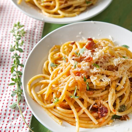 Bucatini a’ll Amatriciana