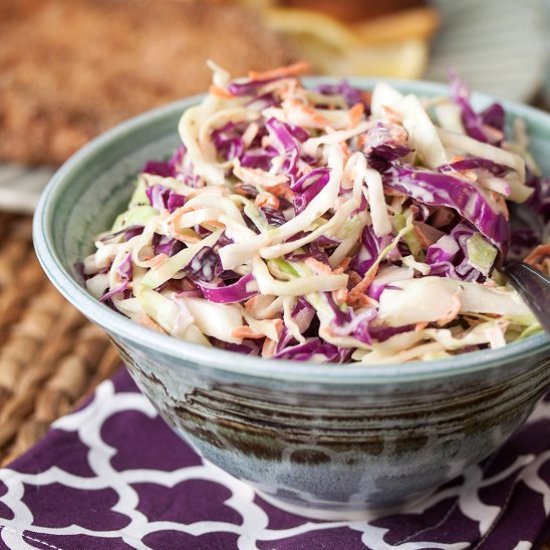 Tri-Color Coleslaw