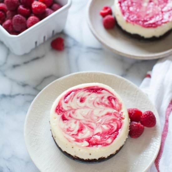 White Chocolate Raspberry Cheesecake