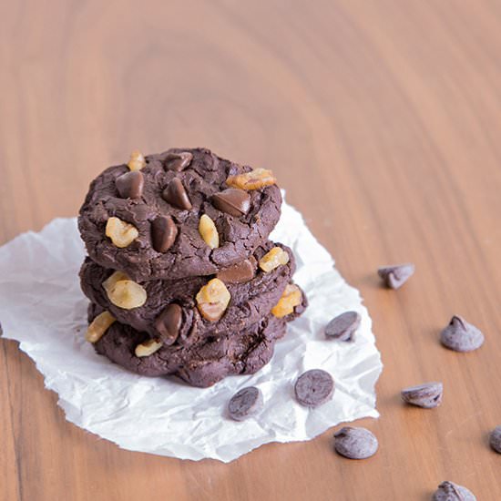 Double Chocolate Brownie Cookies