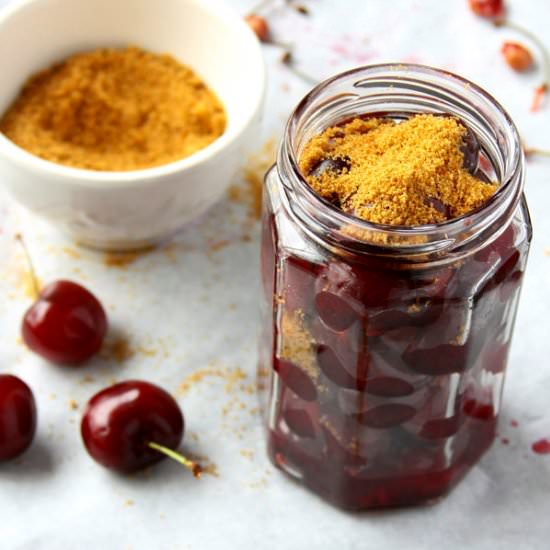 Cherries in a jar