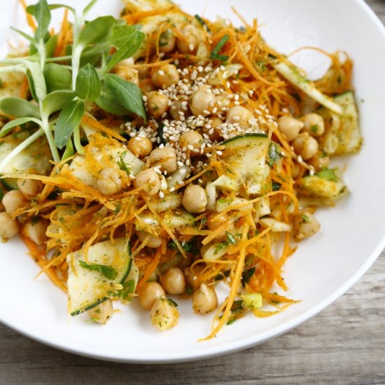 Carrot & chickpea salad