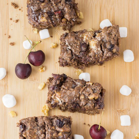 Chocolate Cherry Gooey Bars