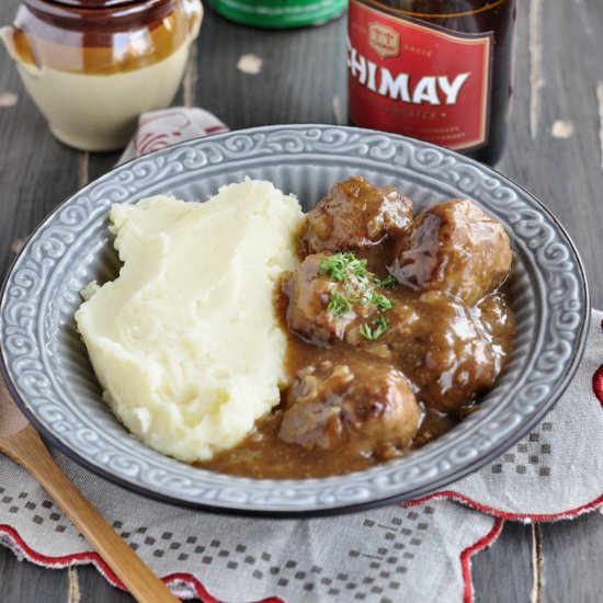 Meatballs with Dark beer