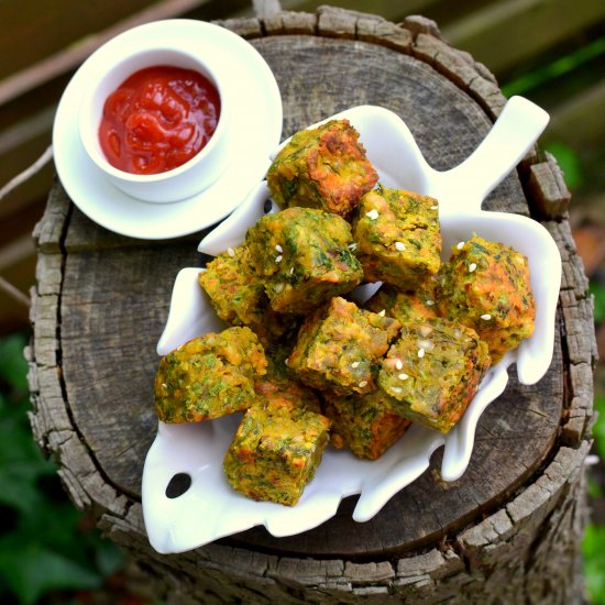 Kothimbir Vadi (Cilantro Croquette)