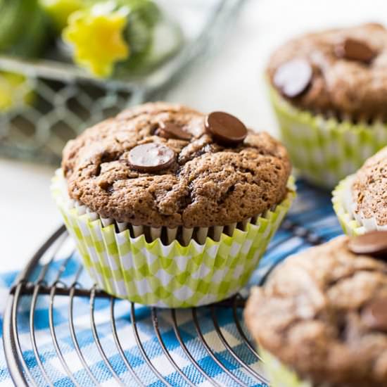 Chocolate Zucchini Muffins