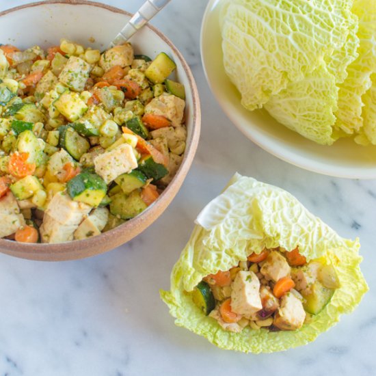 Vegan Asian Cabbage Wraps