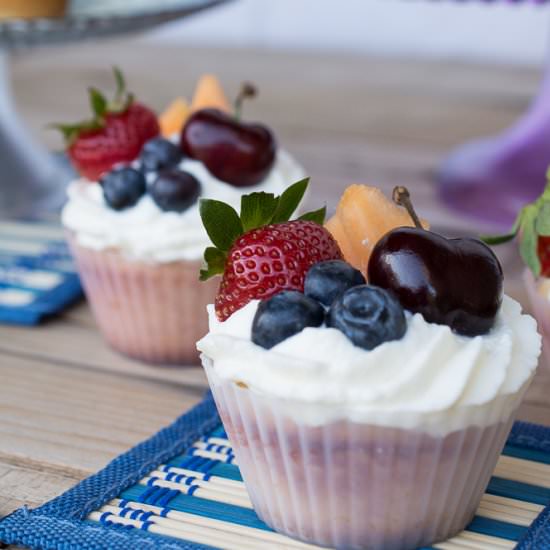 Fruit Salad Cupcakes