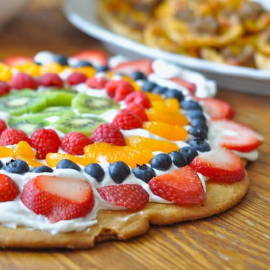 Sugar Cookie Fruit Pizza