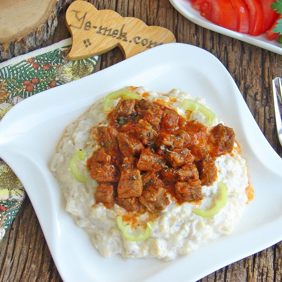 Turkish Alinazik Kebab