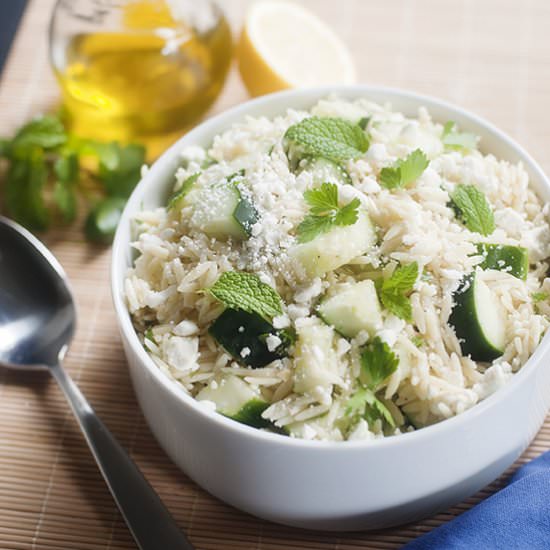 Lemony Orzo Pasta