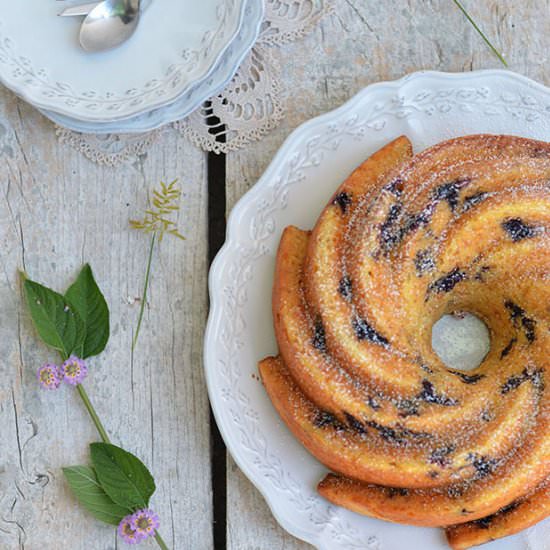 Blueberry Greek Yogurt Cake