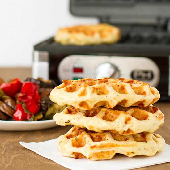 Cheese & Herb Waffles