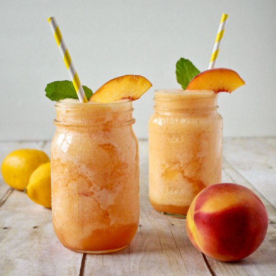 Peach Lemonade Slush