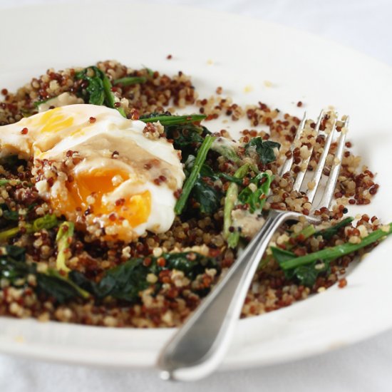 Spiced Quinoa & Poached Egg