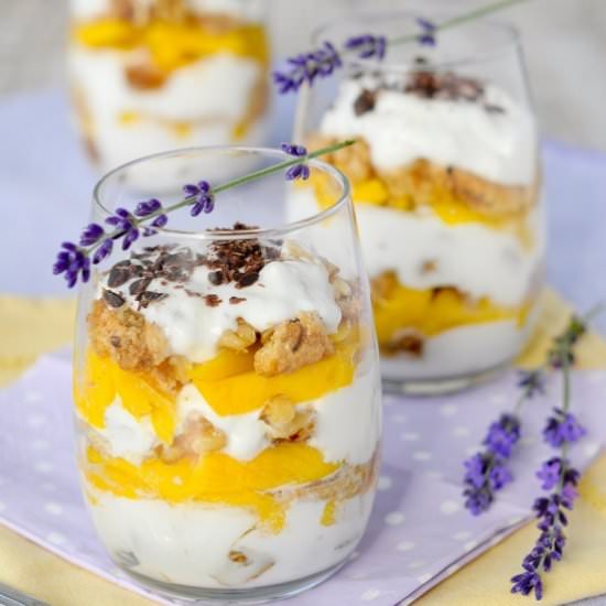 Yoghurt Tiramisu with Mango