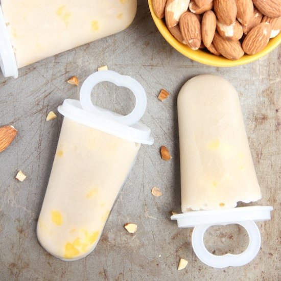 Mango Almond Popsicles