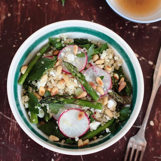 Asparagus, Radish and Quinoa Salad