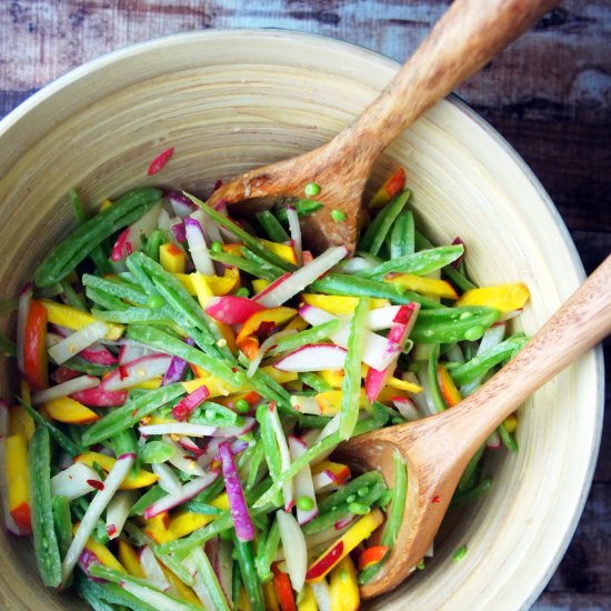 Snap Pea, Radish, Golden Beet Slaw