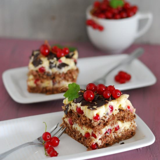 Red Currant Chocolate Cake