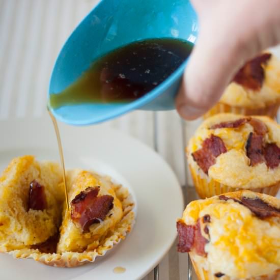 Bacon and Egg Cornbread Muffins