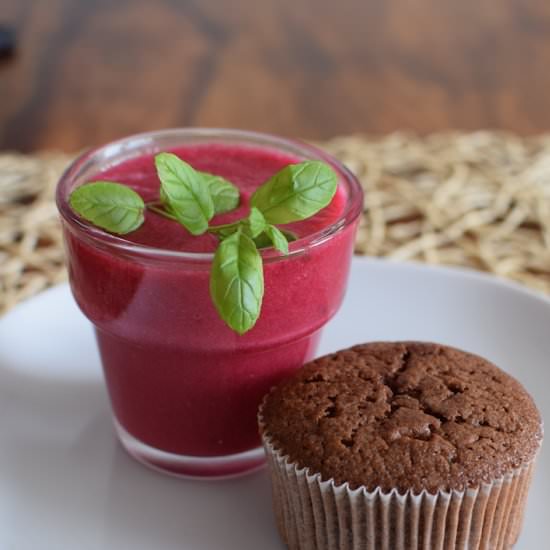 Red Wine Chocolate Muffin