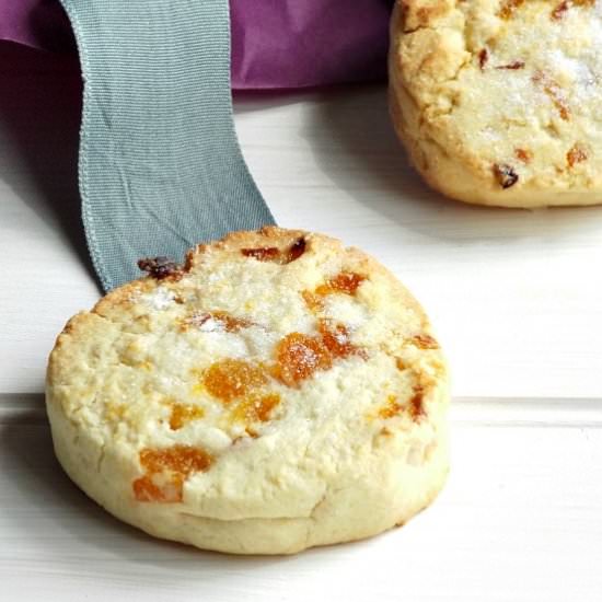 Apricot Shortbread Rounds