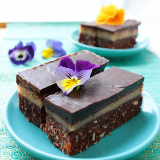 Raw Nanaimo Bars