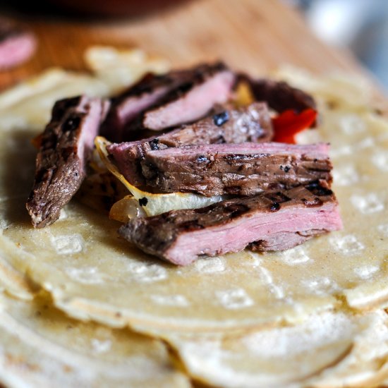 Waffled Steak Tacos