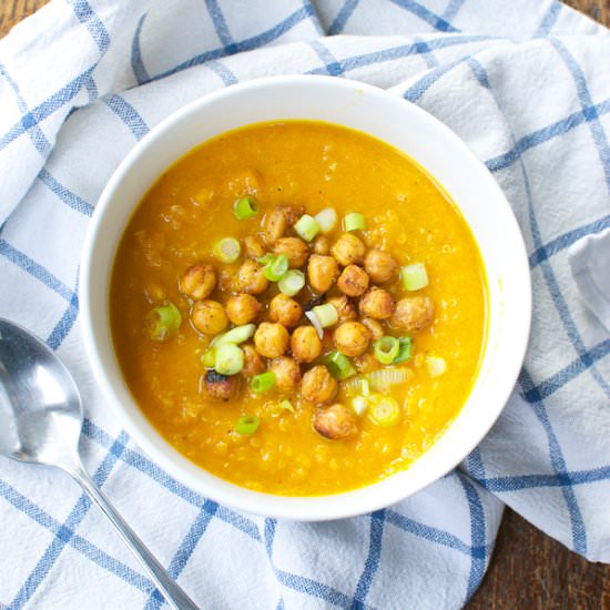 Carrot Quinoa Soup (Hot or Cold)