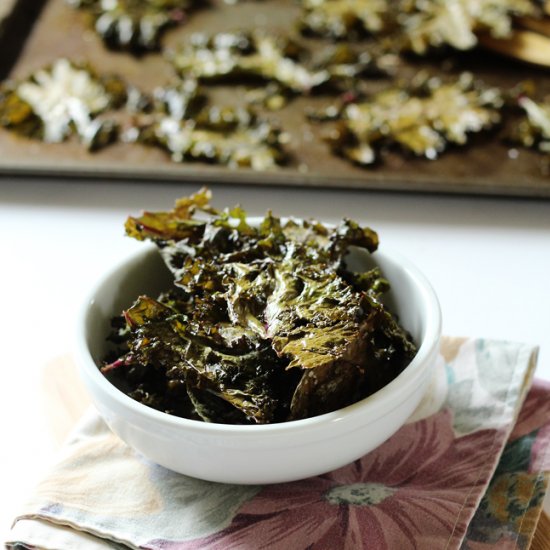 Salt and Vinegar Kale Chips