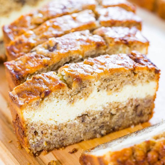 Cream Cheese-Filled Banana Bread