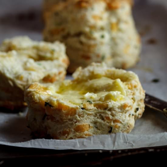 Cheese & chive scones