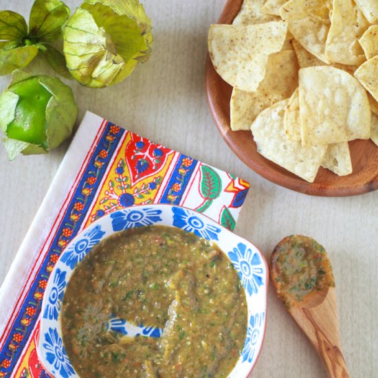 Roasted Tomatillo Salsa Verde