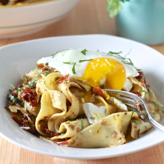 Pappardelle with Black Olive