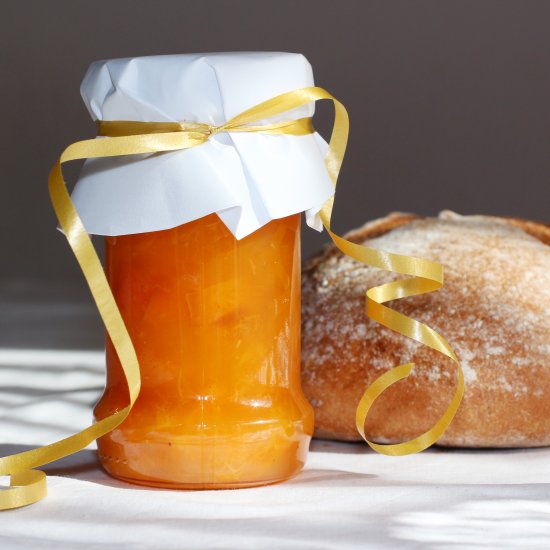 Apricot Jam with Elder Flower Juice