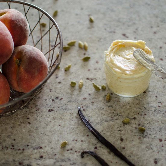 Peach + Cardamom + Vanilla Butter