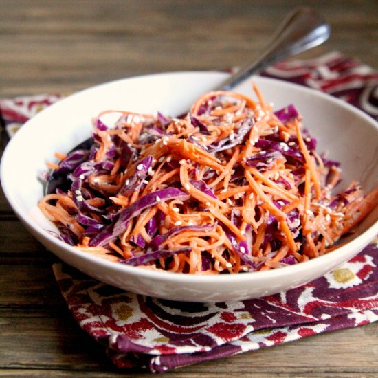 Coleslaw with Creamy Lemon Tahini