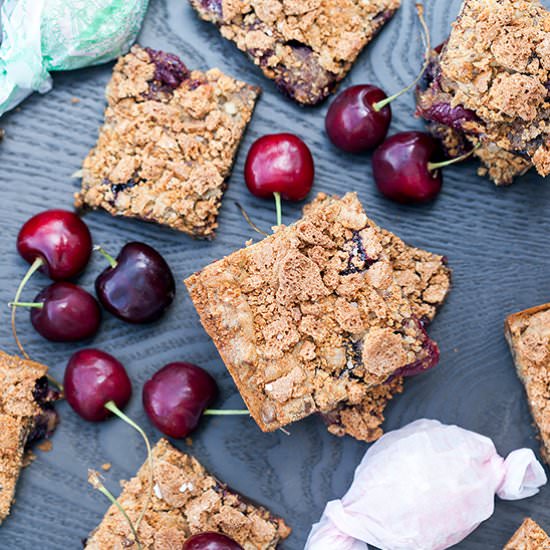 Chocolate Cherry Almond Bars