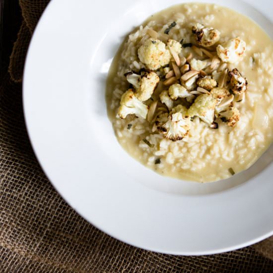 Roasted Cauliflower Risotto