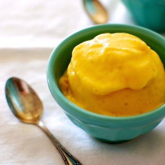 Two Ingredient Mango Soft Serve