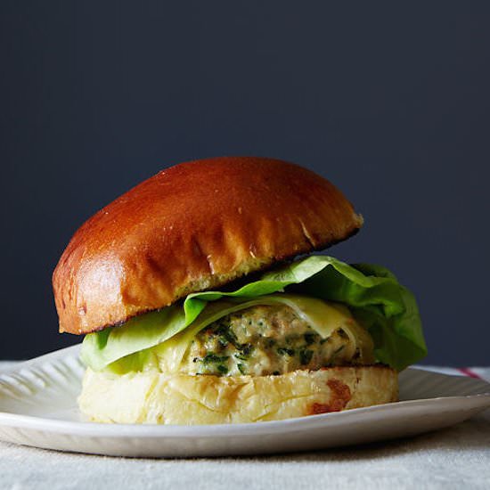 Chicken Burger with Spicy Aioli