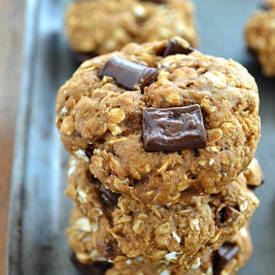 Healthy Banana Breakfast Cookies