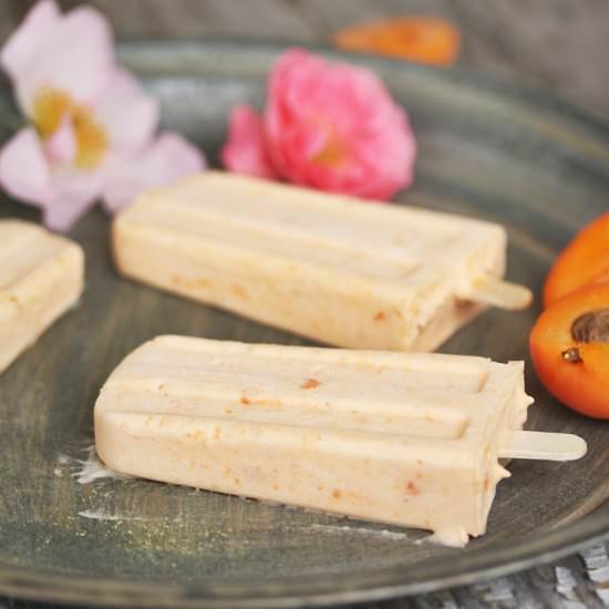 Apricot Orange Blossom Popsicles