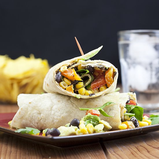 Southwestern veggie wraps