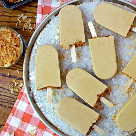 Toasted Coconut Popsicles