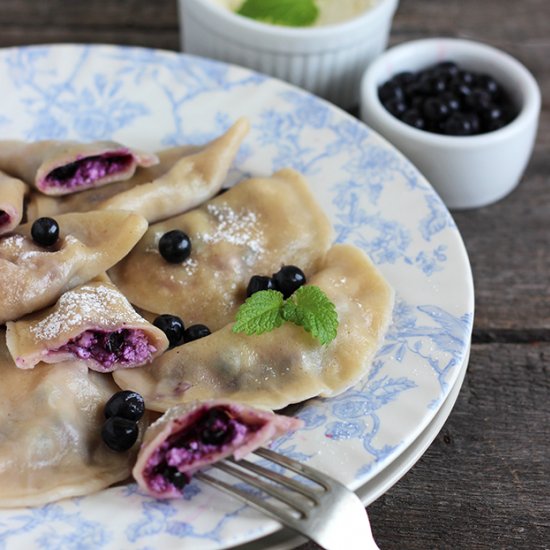 Blueberry dumplings